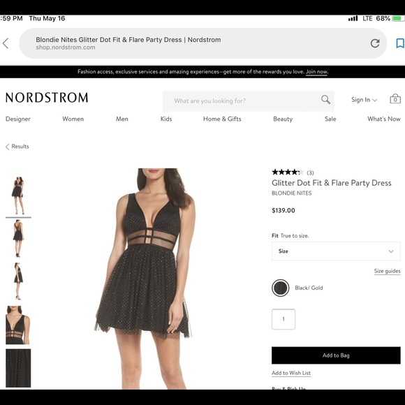 ⬇️ Glitter Dot Fit & Flare Party Dress - Picture 6 of 6